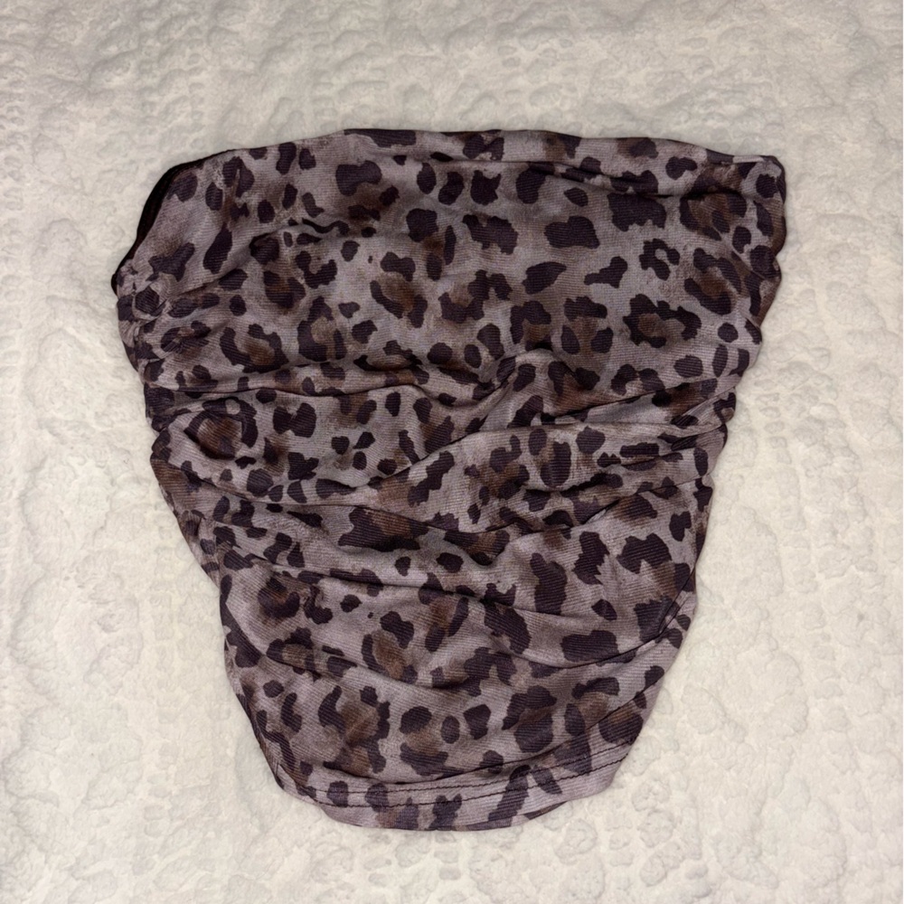 Leopard Print Tube Top
